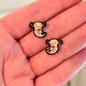 Axolotl earrings